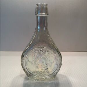 8.5" Wheaton Iridescent Embossed Glass Bottle
